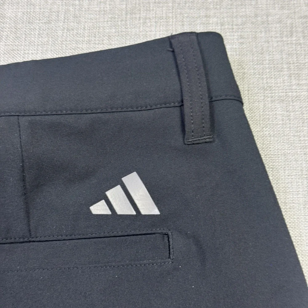 Adidas Golf‎ Chino Shorts Mens 40 Black Microfiber Polyester Spandex 10